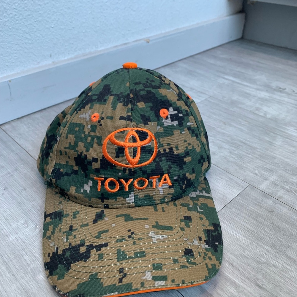 Toyota Hat Cap Strap Back Camouflage Camo Embroidered Western Mens